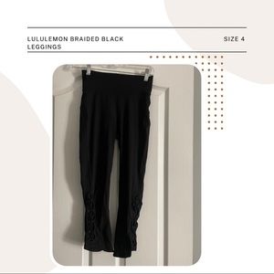 Lululemon Braided Black Leggings